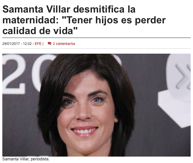 Samanta Villar- calidad de vida
